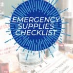 cover for a free emergency supplies checklist printable