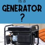 black generator sitting in snow for a what is a generator article